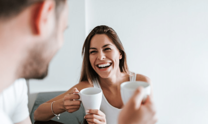 Enjoying Coffee While Wearing Invisalign