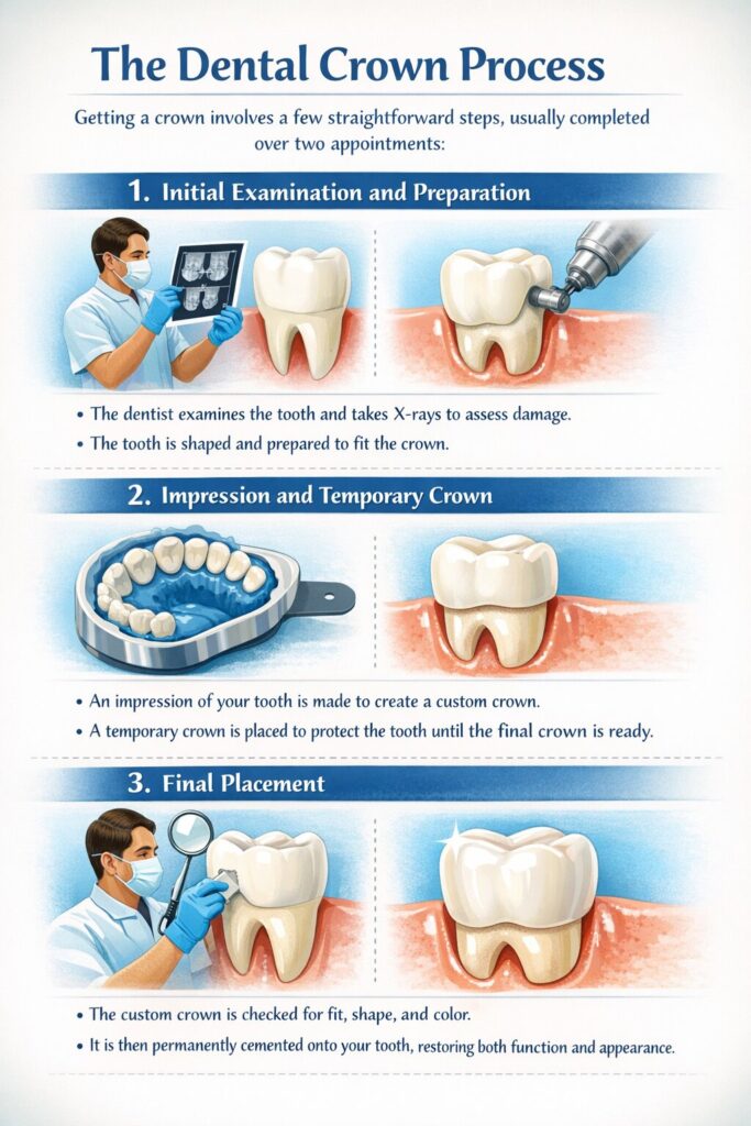 The Dental Crown Process